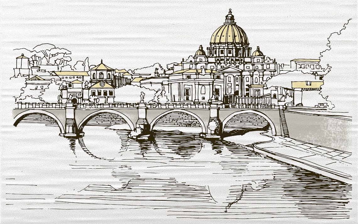 Камелия Лючия 1(мост) Декор 250*400  (1*10) НКС