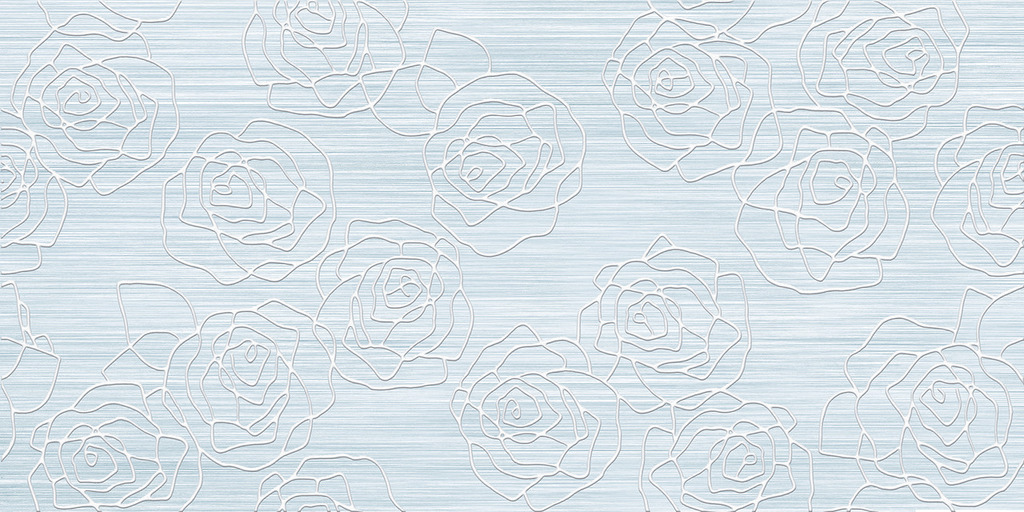 Джулия Декор 250*500 бирюзовый (1*8) VINCHI