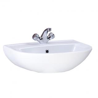 Виктория Умывальник с переливом белый Santeri