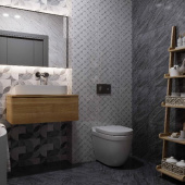 Керамическая плитка для ванной комнаты Тулуза Axima
