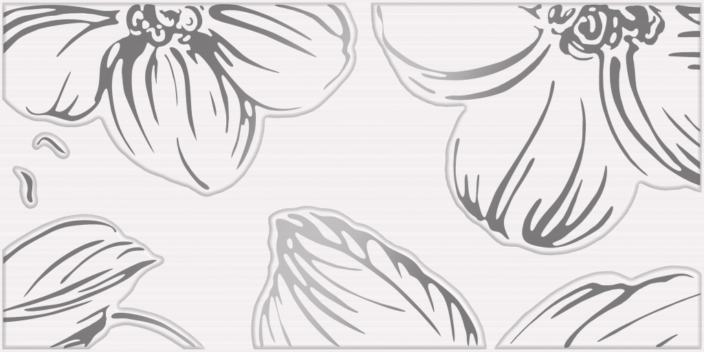 Этюд Декор 250*500 серебро микс в коробке (1*6) VINCHI