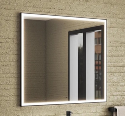Lukka Зеркало настенное с подсветкой в ванную 70х80 LED сенсор на взмах VT40302H Vinchi