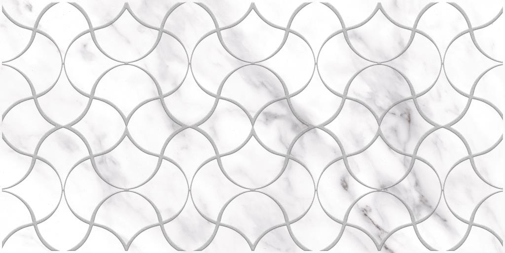 Black and White Декор серебро 300*600 (1*8) VINCHI