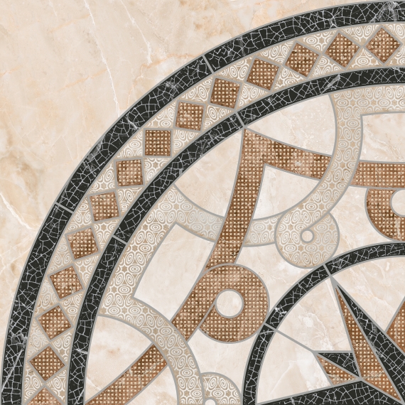 Темплар Панно напольное 900*900 коричневый 8мм (1*1) Ласселсбергер