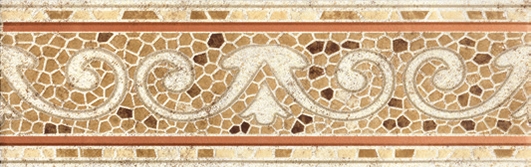 Тенерифе Бордюр напольный 140*450 бежевый 8мм (1*18) Ласселсбергер