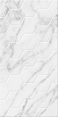 Marble гексо белая 300x600