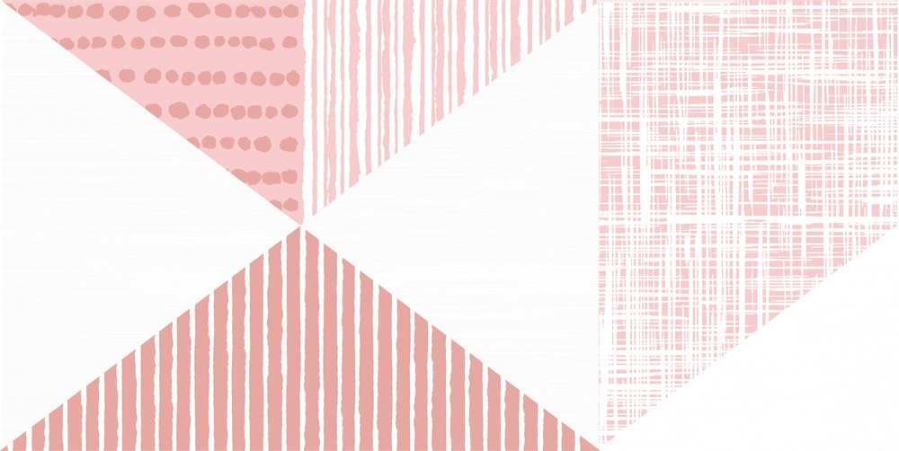 Геометрия 4 Декор 250*500 розовый (1*8) VINCHI