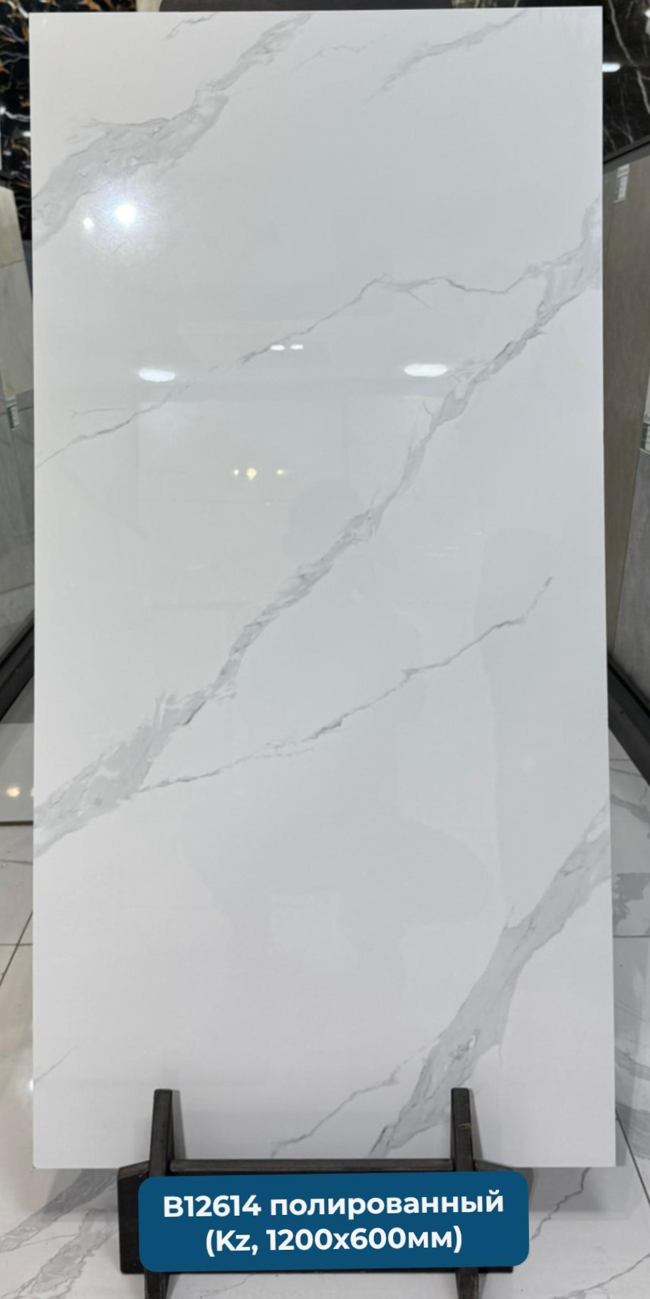 B12614 Керамогранит 1200*600 полированный (0,72*3=2,16*46)  Казахстан