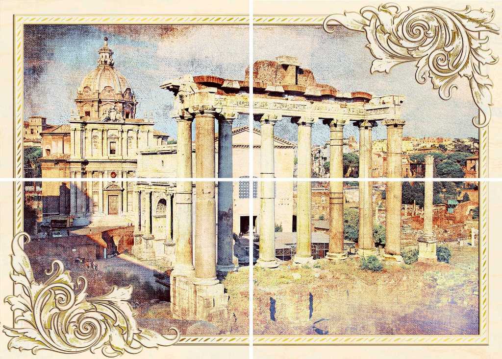 Империал Декор-панно 800*560 рельеф сортов (1компл =4шт)ВКЗ(Волгоград)