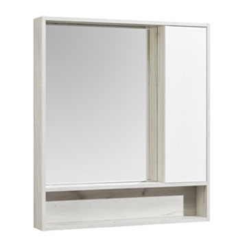 Флай 80 Зеркало-шкаф белый/Дуб КРАФТ