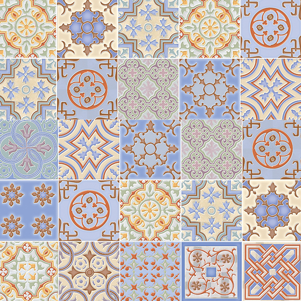 Валенсия ПН 400*400 синяя сортовая (0,16*10=1,6*48) ВКЗ (Волгоград)