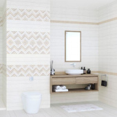Керамическая плитка для ванной комнаты Шеврон Vinchi