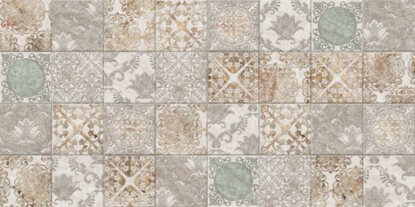 Рамина (Б) Декор 250*500 серый (1*7) Березакерамика