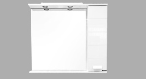Модена М-90 Зеркало-шкаф белый мат. Comforty