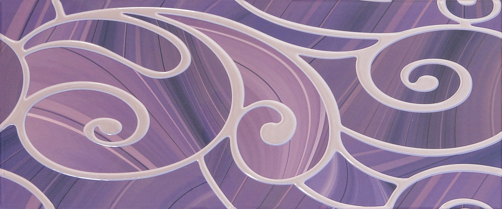 Arabeski purple decor 01 250x600