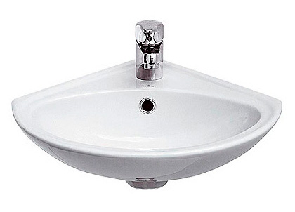 Ирис 36 Умывальник угловой с 1 отв. Сантек