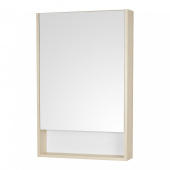 Сканди 55 Шкаф-зеркало белый/дуб верона 1A252102SDB20 Акватон