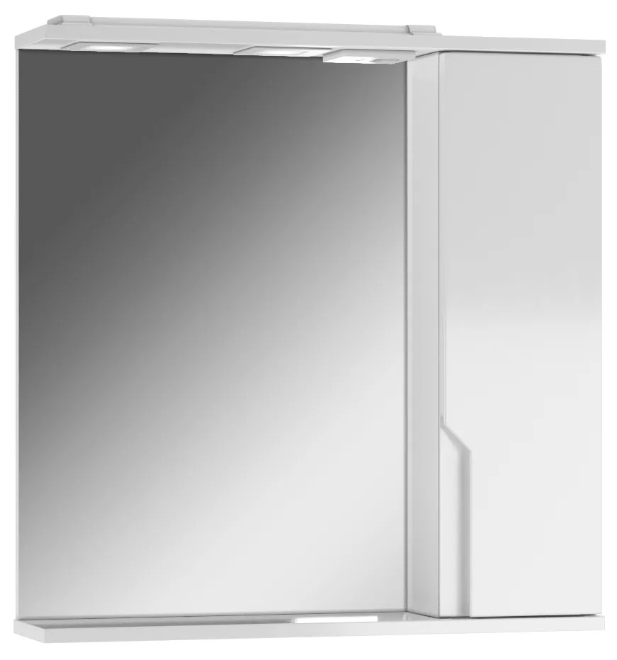 Optima 65 Шкаф-зеркало Эл. правый глянец Домино