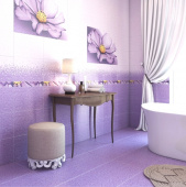 Керамическая плитка для ванной комнаты Виола Axima