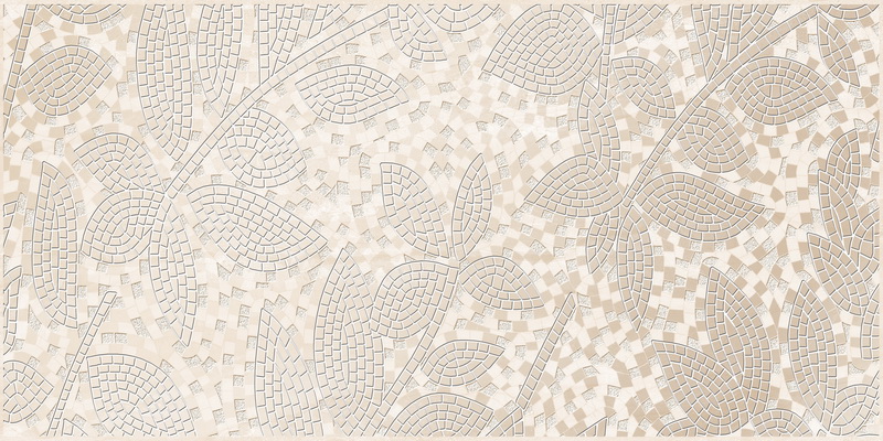 Дубай (Б) Декор 2 250*500 светло-бежевый (1*7) Березакерамика