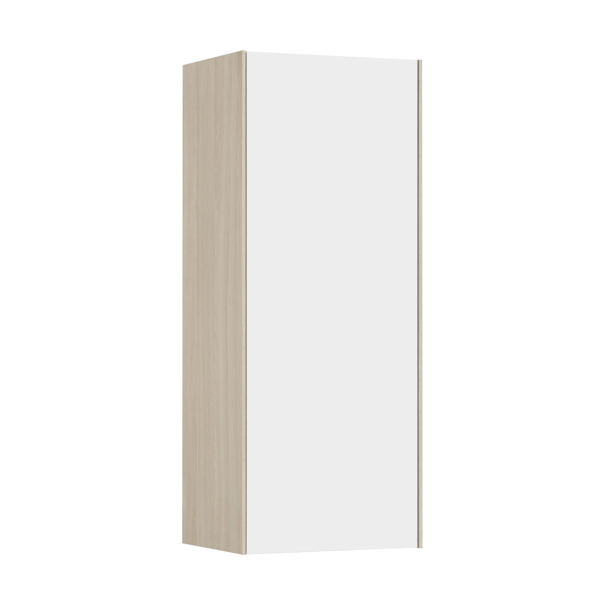 Асти Шкаф навесной Белый/Ясень Шимо Акватон