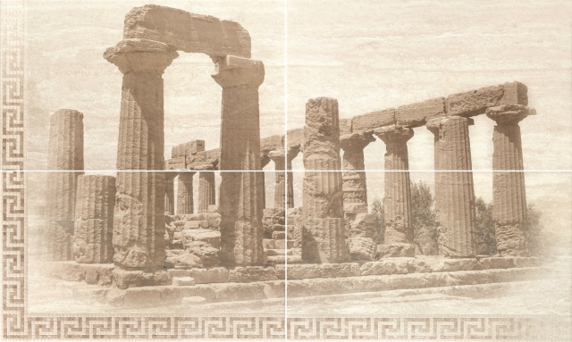 Itaka beige panno 04 600*1000 (из 4 плиток )  Gracia Ceramica