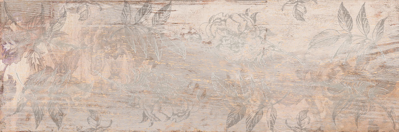 Френч Вуд Декор напольный 200*600 серый (1*5) Ласселсбергер