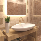 Керамическая плитка для ванной комнаты Изабель Axima