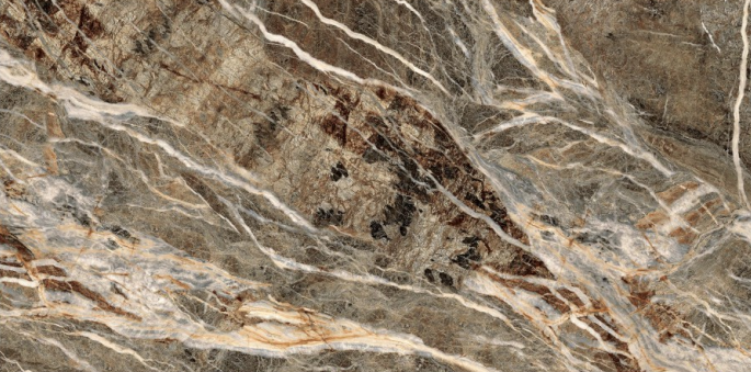 Керамогранит 1200*600*9 коричнево-бежевый мрамор полированный (0,72*3)