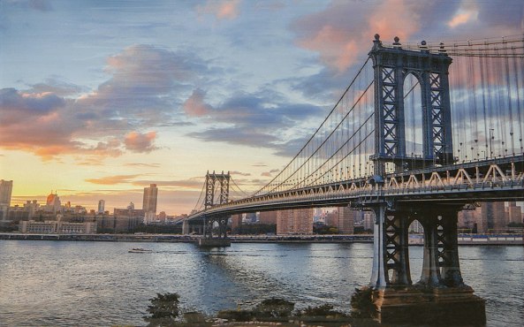 Бридж синий Декор 03 250*400 (1 сорт) Шахтинская плитка