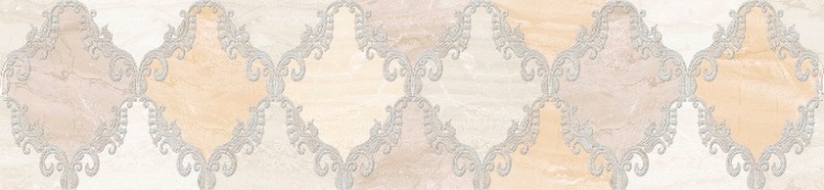 Дубай (Б) Бордюр 115*500 светло-бежевый (1*14) Березакерамика