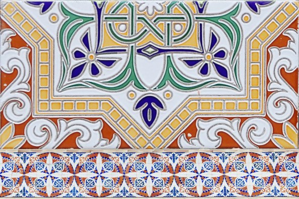 Андалусия синяя низ 04 200*300 1с  (0,06*24=1,44*64) Шахтинская плитка