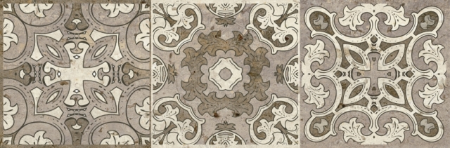 Травертино Декор Орнамент 199*603 10мм (1*7) Ласселсбергер