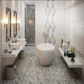 Керамическая плитка для ванной комнаты Венеция Axima