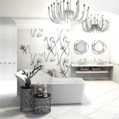 Керамическая плитка для ванной комнаты Картье Шахтинская плитка