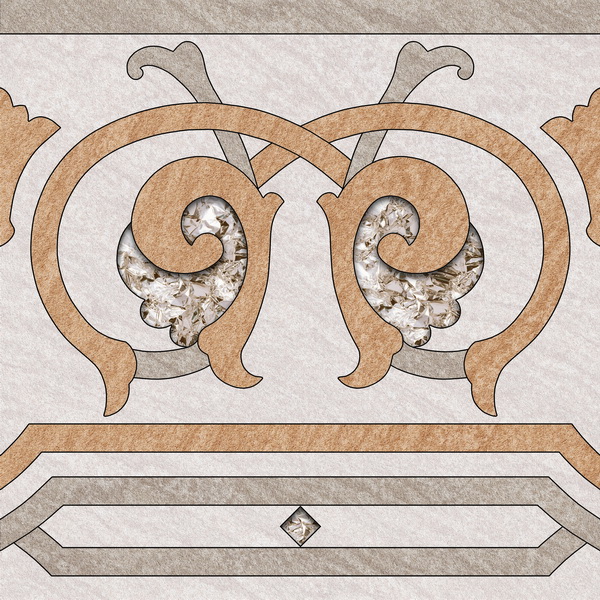 Рамина Керамогранит глазурованный 418*418 бежевый Д2 (0,175*8=1,40*62)