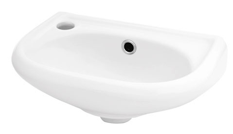 Бриз 40 умывальник с одним отверстием левый Сантек