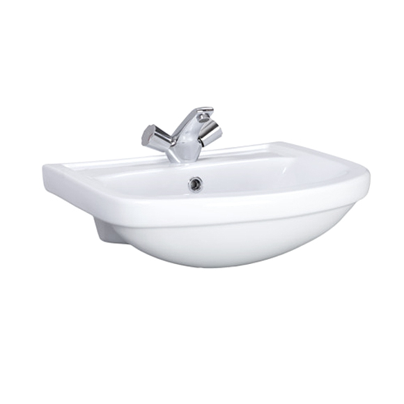 Акватон Умывальник с переливом белый д/мебели Santeri