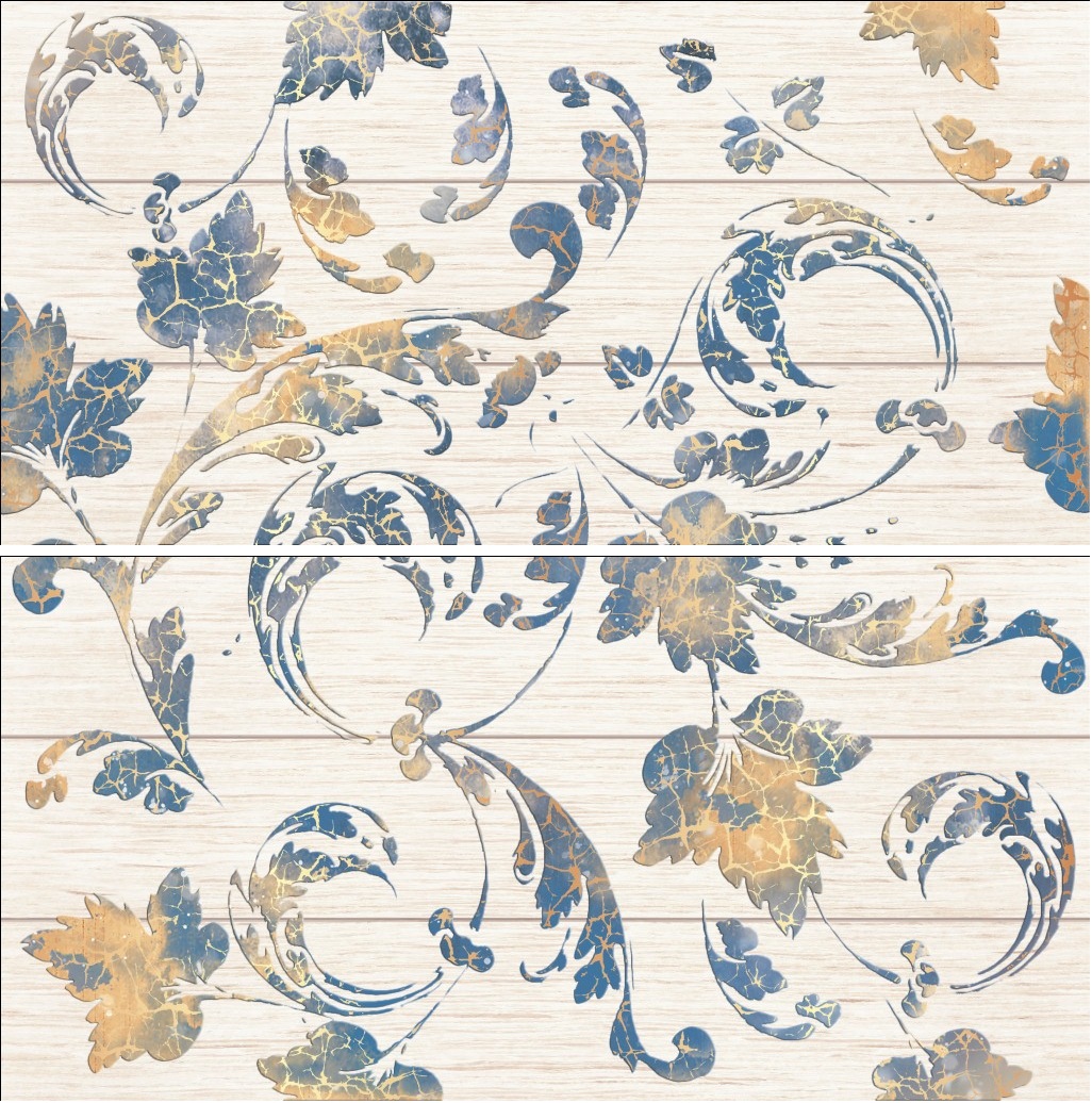 Винтаж Декор-панно 500*500  бежевый (1ком=2шт) (1*4) VINCHI