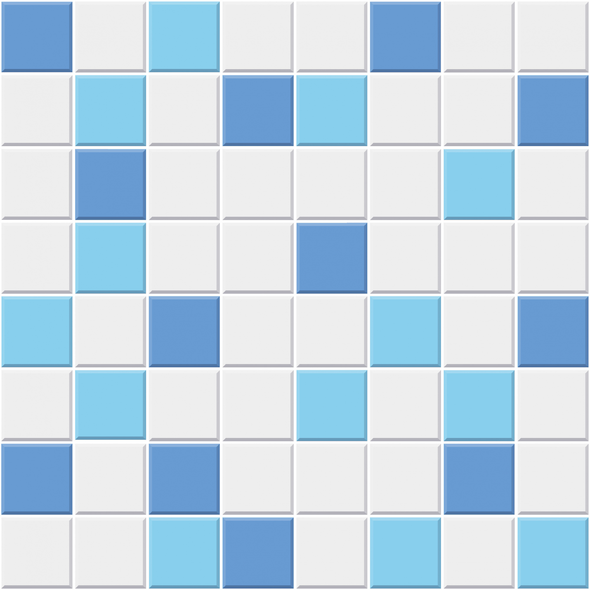 Радуга 5 Мозаика 200*200 серо-сине-голубая (1*5)