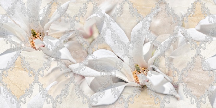 Дубай (Б) Декор 5 250*500 светло-бежевый (1*7) Березакерамика