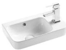 Fermo Раковина для ванной подвесная 45 правая белая VT30905H Vinchi