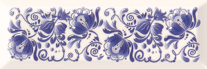 Gzhel decor 02 100*300 Gracia Ceramica