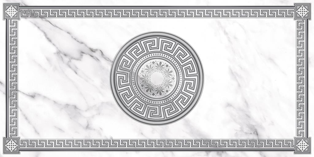 Олимпия 1 Декор 600*300 серебро темный (1*8)  VINCHI