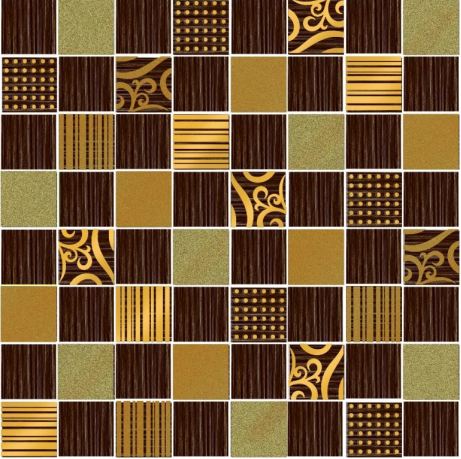 Фиоренте 2 мозаика 200*200 коричневая (1*5) VINCHI