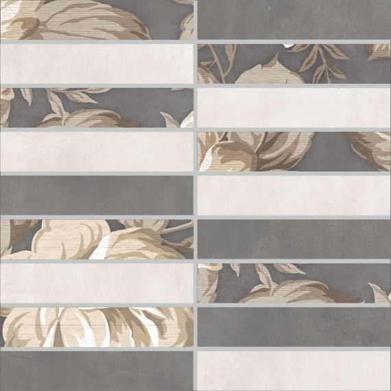 Фиори Гриджо Декор 300*300 мозаика разноцветная (1*8) Ласселсбергер