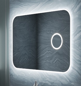 Livorno Зеркало настен. с подсветкой в ванную 100х70 LED сенсор на взмах увеличит.3х VT1202H Vinchi