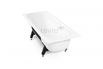 Стальная ванна ВИЗ Tevro (толщина 2.7 мм.) белый лотос без ранта 1600x700 Т-62902 фото в интернет-магазине Пиастрелла