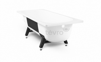 Стальная ванна ВИЗ Tevro (толщина 2.7 мм.) белый лотос без ранта 1600x700 Т-62902 фото в интернет-магазине Пиастрелла