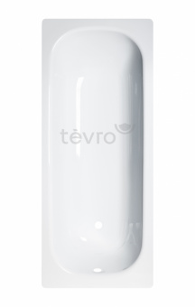 Стальная ванна ВИЗ Tevro (толщина 2.7 мм.) белый лотос без ранта 1500x700 Т-52902 фото в интернет-магазине Пиастрелла